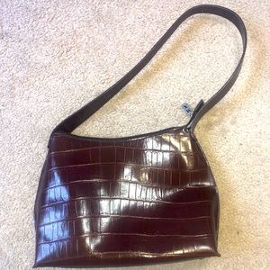 MX Faux Reptile Vintage Shoulder Purse